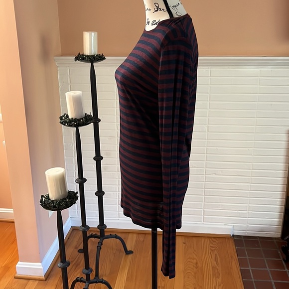 🌺Final Price🌺Vince Striped L/S Crew Neck Tee Shirt - Picture 5 of 7